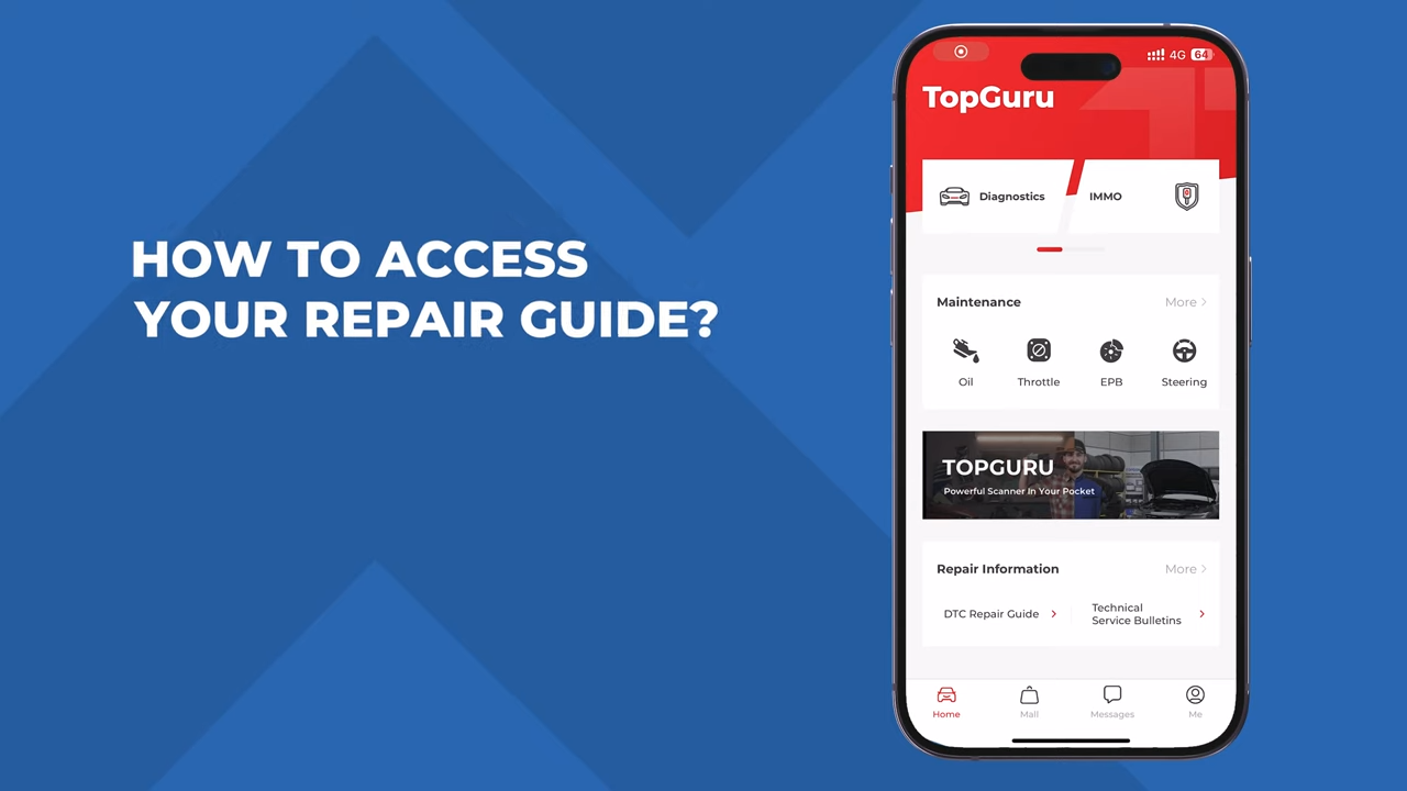 How to Access Your Repair Guide? | TopScan User Guide